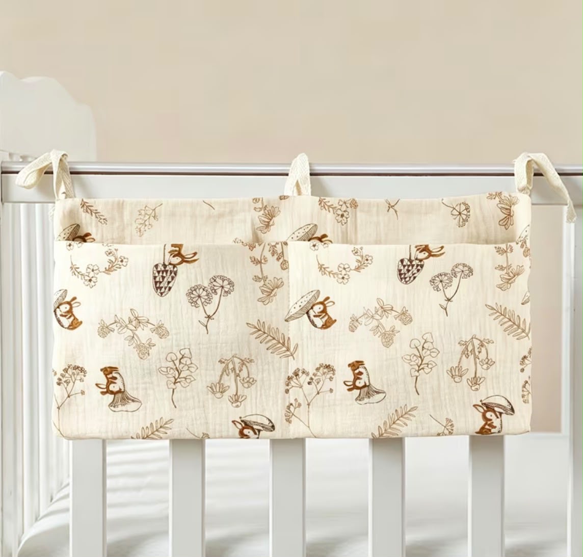 Bedside Organizer with Dual Pockets