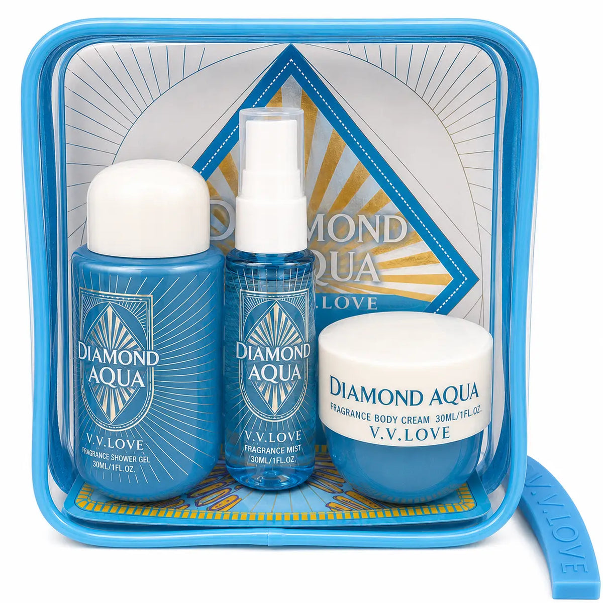 V.V. Love Diamond Aqua 3-Piece Fragrance Push Gift