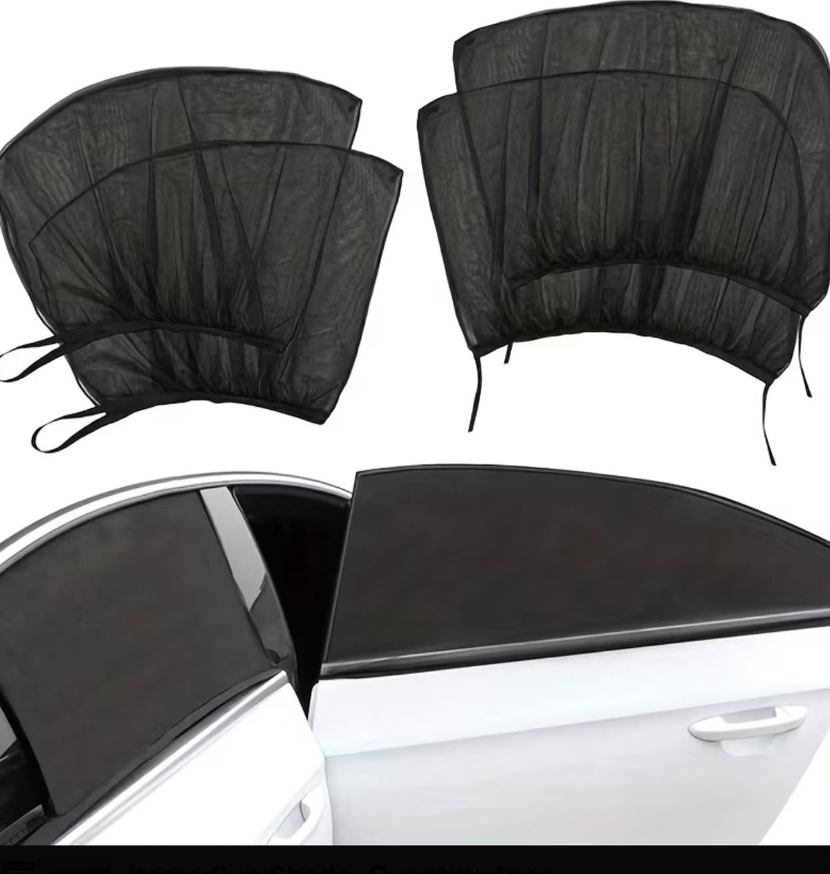 Black Mesh Car Sun Shade